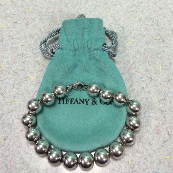 Tiffany silver bead bracelet
