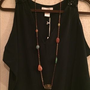 Polished stone Chan Luu necklace