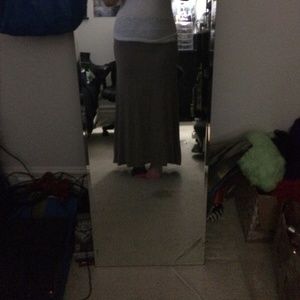 Brown maxi skirt
