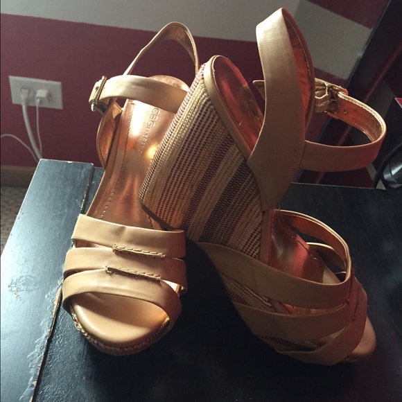 BCBG Tan Wedges - Picture 2 of 3