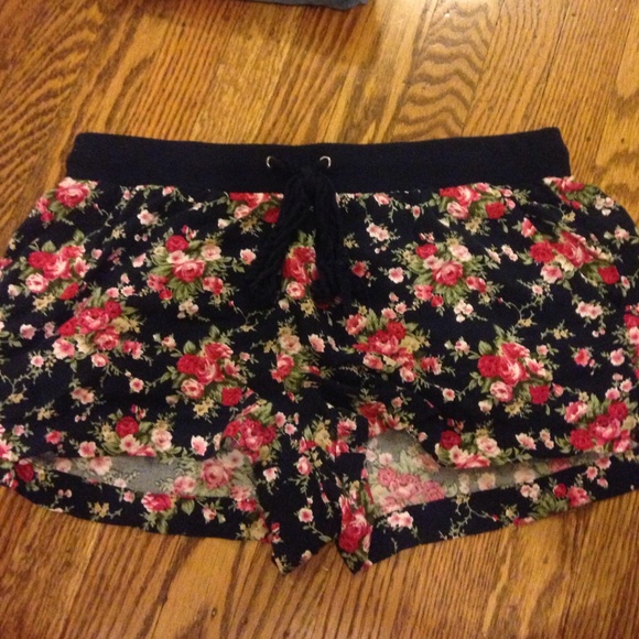 Forever 21 Pants - Floral Dolphin Shorts