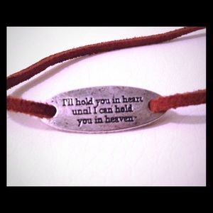 til I hold you in heaven , memorial bracelet