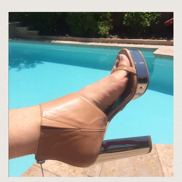 Rare Michael Kors designer mirrored heels Stunning leather - Picture 4 of 10