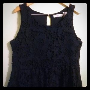 Navy blue lace dress