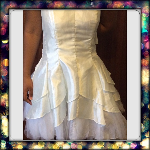 White prom dress