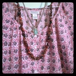 Lucky Brand boho style cotton blouse