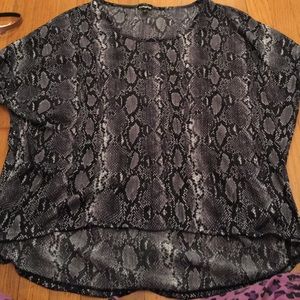 Snakeskin crop top