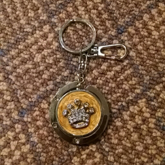 Purse Hook & Key Chain Royal Crown print - Picture 1 of 4