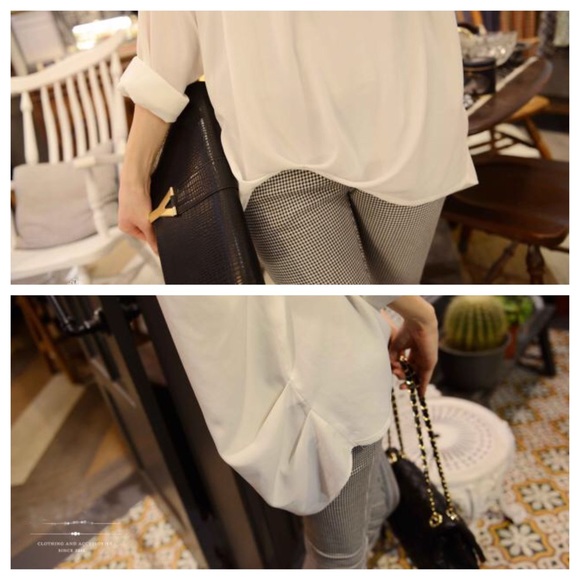 New Quality Asymmetrical Front Chiffon Blouse - Picture 3 of 4