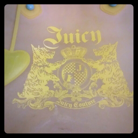 Juicy Couture yellow beach bag