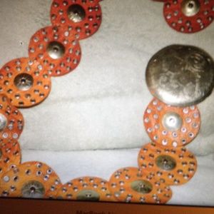 Leather and Silver  Belt