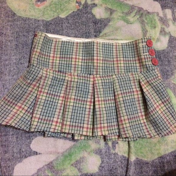 Vintage plaid hollister mini skirt