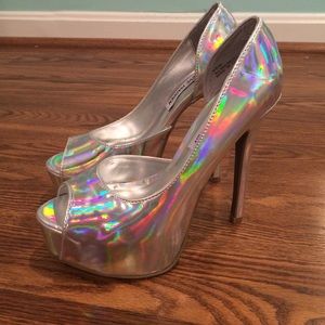 Steve Madden Holographic Pumps