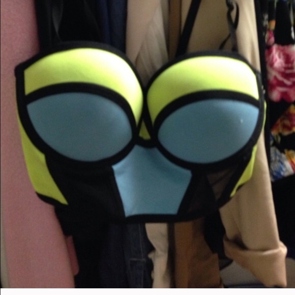 Color block bustier top - Picture 2 of 2
