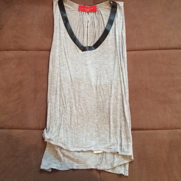 FLASH SALE Gray AKIRA Open-back Flowy TankTops