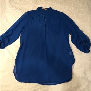 Sheer Blue Blouse