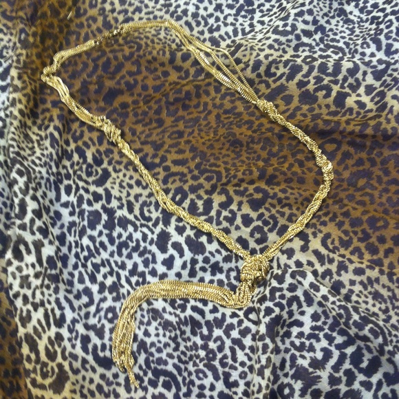 Tassel rope necklace