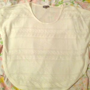 Beige poncho like shirt