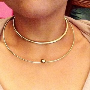 Vintage Fashion Gold Tone Omega Double