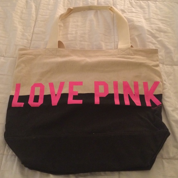 Pink Canvas Tote Bag