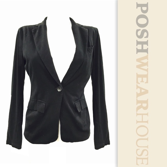 BCBGMaxAzria Jackets & Blazers - BCBGMAXAZRIA Black Stretch Knits Cardigan Jacket