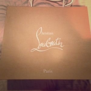 Christian louboutin shopping bag.