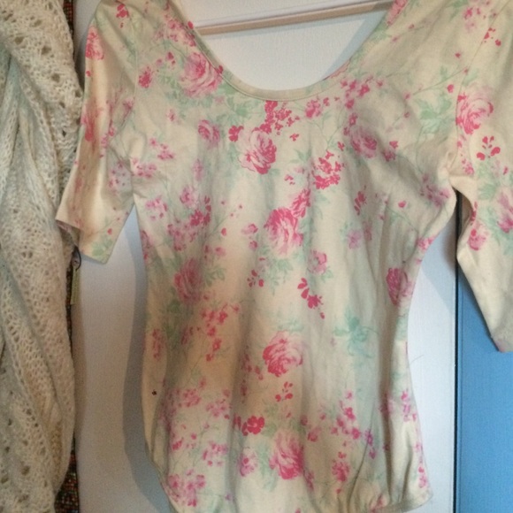 Cute yellow floral body suit