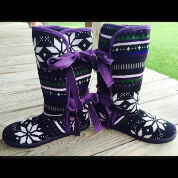SUGAR multi color morigami womens tie boots size 6