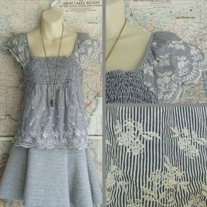 Anthropologie Adorable blue top