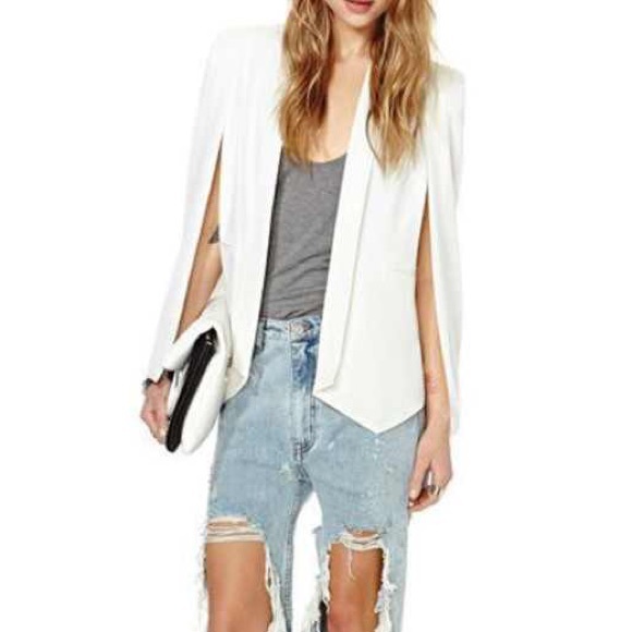 White Cape Blazer