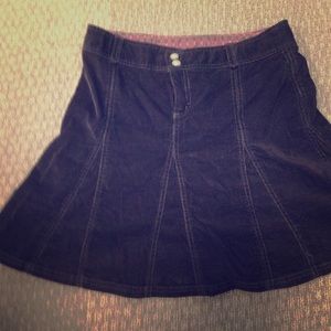 Whenever black cord skirt- fun for fall days!