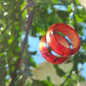 Wooden ring handmade design.