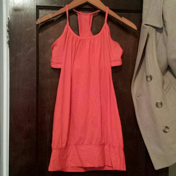 Red Lululemon No Limits Tank