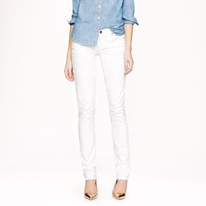 J. Crew White Matchstick Jean