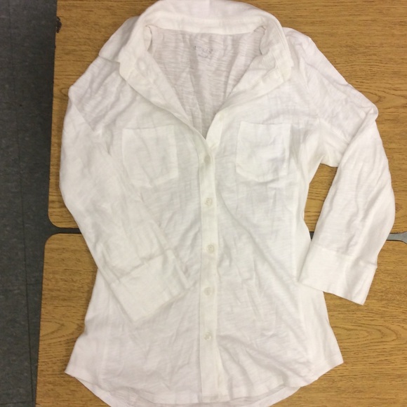 White Buttoned Bluse - Picture 1 of 1