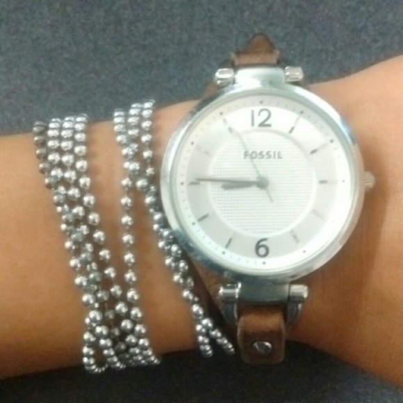 RESERVE for @lenamoss Brown Fossil Watch