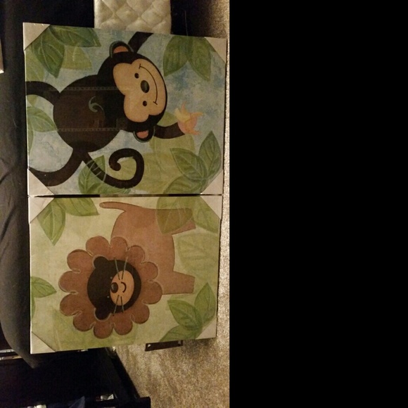 Jungle themed canvases