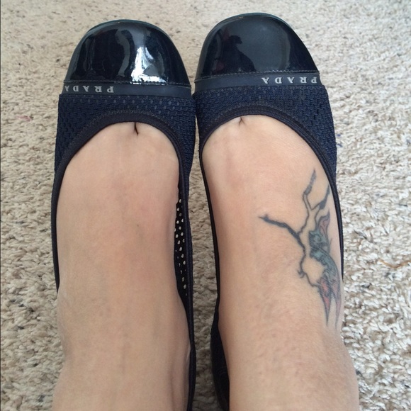 Prada Flats/navy blue