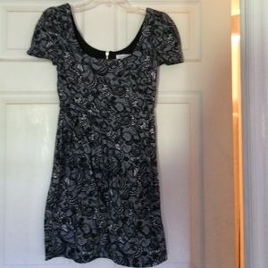 Black white short dress like new