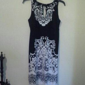 Beautiful black and white dress