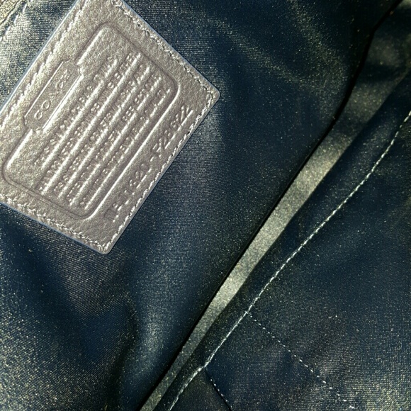 Coach HUGE PRICE ⤵️Briefcase purse! INDIGO BLUE LEATHER - Picture 2 of 4