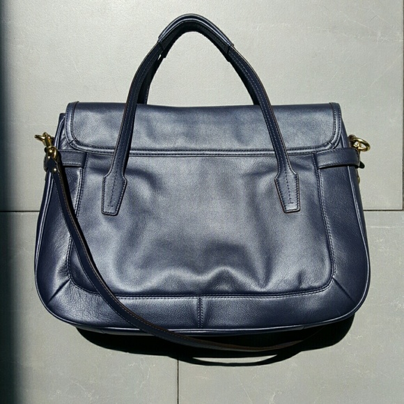 Coach HUGE PRICE ⤵️Briefcase purse! INDIGO BLUE LEATHER - Picture 4 of 4
