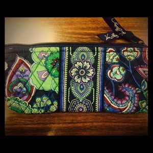 Vera Bradley quilted small pouch/makeup case
