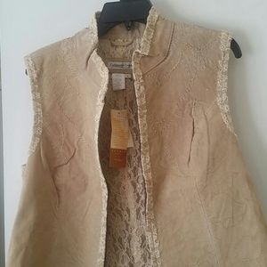 Suede vest