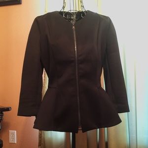 Black Peplum Jacket