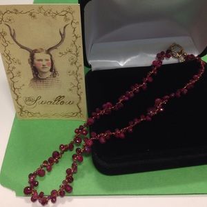 Ria Charisse dear swallow ruby choker