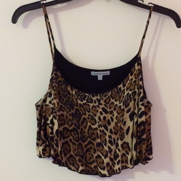 Animal print crop top!