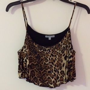 Animal print crop top!