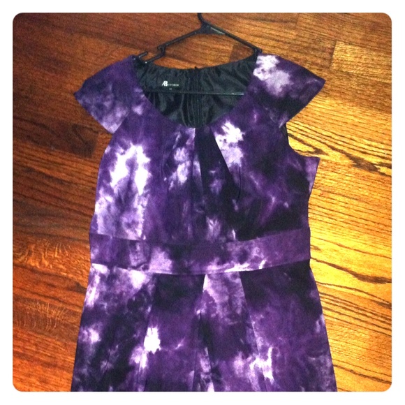 Purple tie dye dress