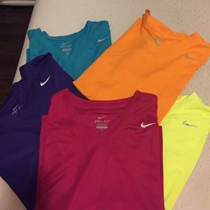 Dri fit nike v necks